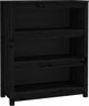 vidaXL Ράφι Βιβλίων, μαύρο, 80x35x97 εκ, από μασίφ πεύκο