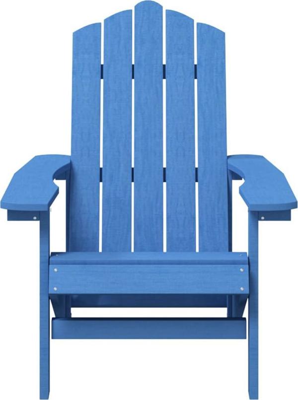 vidaXL Κήπου Καρέκλα Adirondack με Τραπέζι, HDPE, Μπλε