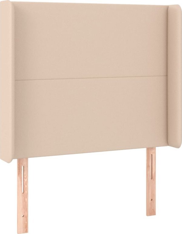Προσκέφαλο uszak vidaXL cappuccino από συνθετικό δέρμα, 103x16x118/128 εκ.