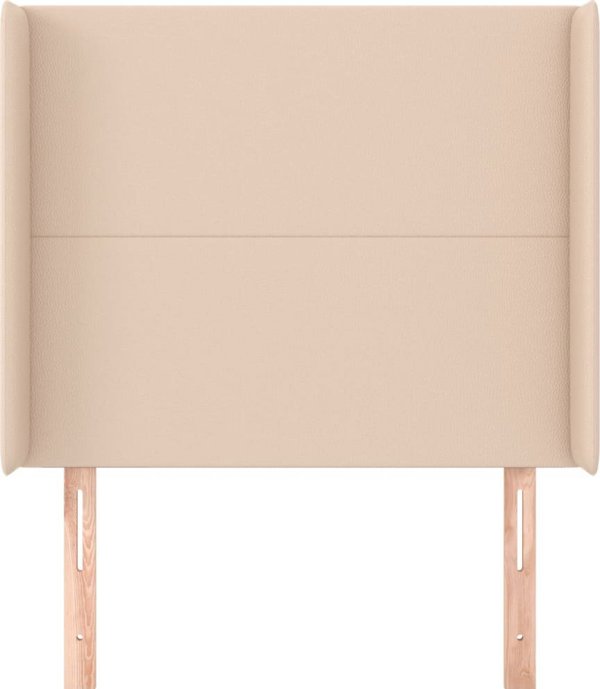 Προσκέφαλο uszak vidaXL cappuccino από συνθετικό δέρμα, 103x16x118/128 εκ.