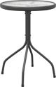 vidaXL vidaXL Stolik ogrodowy, 50x71 cm, antracytowy, stal