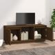 vidaXL Έπιπλο TV, χρώμα μπεζ καφέ, 110,5x35x44 εκ., μασίφ πεύκο