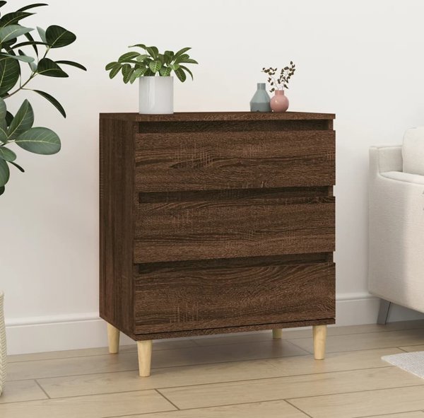 vidaXL Κομότα καφέ βελανιδιά 60x35x70 cm από ξύλινο υλικό