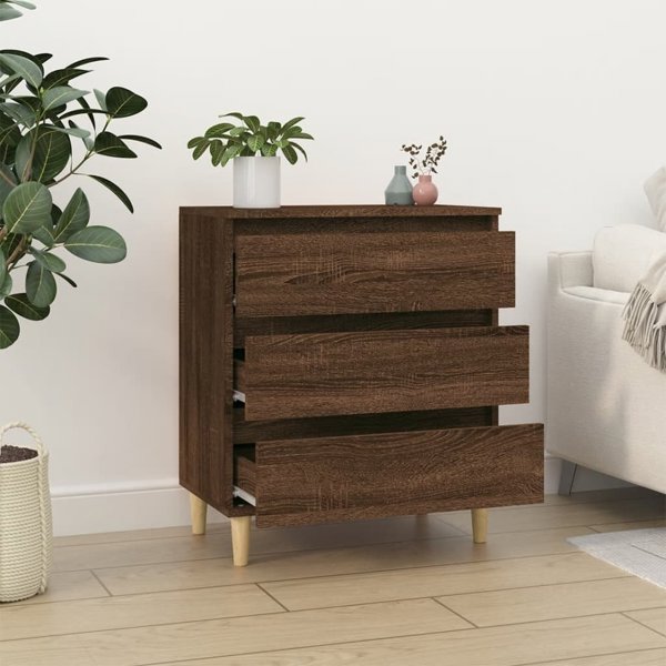 vidaXL Κομότα καφέ βελανιδιά 60x35x70 cm από ξύλινο υλικό
