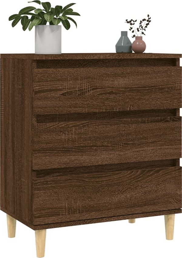 vidaXL Κομότα καφέ βελανιδιά 60x35x70 cm από ξύλινο υλικό