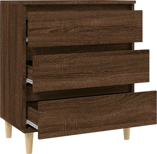 vidaXL Κομότα καφέ βελανιδιά 60x35x70 cm από ξύλινο υλικό