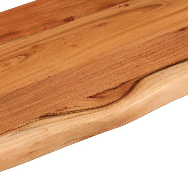 vidaXL Επιτοίχια ράφι 70x20x2,5 εκ., ξύλο ακάνθας, φυσική ακμή