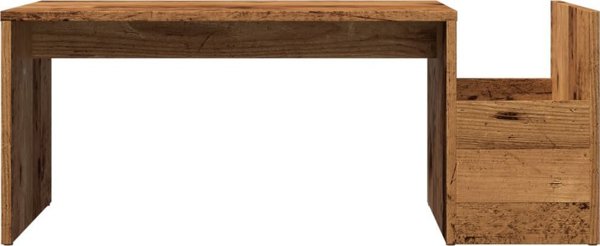 vidaXL Stolik kawowy, stare drewno, 90x45x35 cm