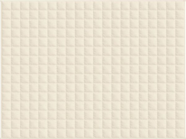 vidaXL Βαριά κουβέρτα κρεμ 150x200 cm 7 kg από ύφασμα