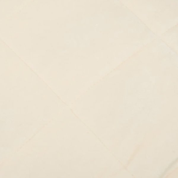 vidaXL Βαριά κουβέρτα κρεμ 150x200 cm 7 kg από ύφασμα