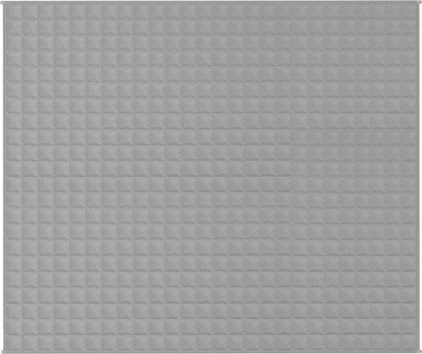 vidaXL Βάρος-κουβέρτα, γκρι, 220x260 εκ., 15 κιλά, υφασμάτινη