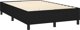 vidaXL Krebati kontinental me sfagmeno, mavro, yfasma, 120x200 cm
