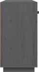 vidaXL Komoda, szara, 100x40x75 cm, lite drewno sosnowe