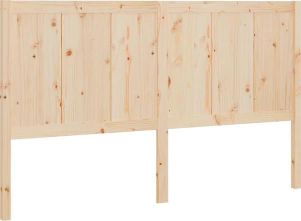 vidaXL Κεφαλάρι κρεβατιού 205,5x4x100 cm από μασίφ ξύλο πεύκου