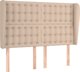 vidaXL Zaglowek uszak, cappuccino, 147x23x118/128 cm, sztuczna skora
