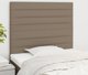 vidaXL Κεφαλάρια κρεβατιού, 2 τεμάχια, taupe, 90x5x78/88 cm, ύφασμα