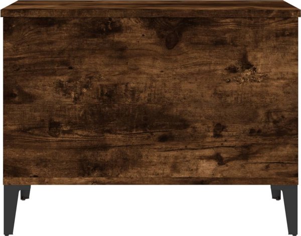 vidaXL Τραπέζι καφέ, καπνιστή δρυς, 60x44,5x45 εκ