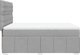 vidaXL Κρεβάτι Continental με στρώμα, ανοιχτό γκρι, ύφασμα 160x200 εκ