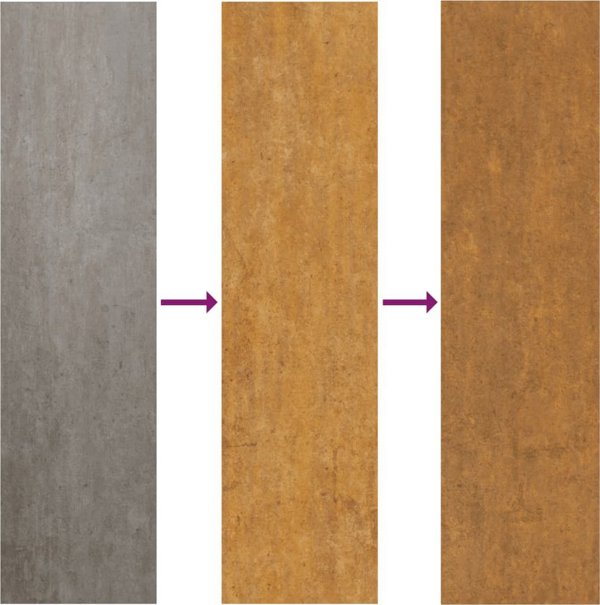 vidaXL Donica, szara, 62x40x39 cm, stal kortenowska