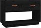 vidaXL vidaXL Szafka pod TV, czarna, 90x40x60 cm, lite drewno sosnowe