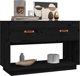 vidaXL vidaXL Szafka pod TV, czarna, 90x40x60 cm, lite drewno sosnowe