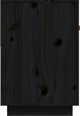 vidaXL vidaXL Szafka pod TV, czarna, 90x40x60 cm, lite drewno sosnowe