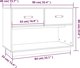 vidaXL vidaXL Szafka pod TV, czarna, 90x40x60 cm, lite drewno sosnowe