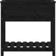 vidaXL Γλάστρα με ράφι, μαύρη, 82,5x34,5x81 εκ, μασίφ ξύλο πεύκου
