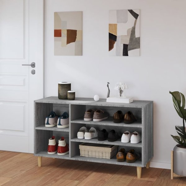 vidaXL Ντουλάπα για Παπούτσια Sonoma Grey Oak, 102x36x60 εκ.