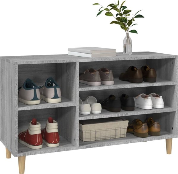 vidaXL Ντουλάπα για Παπούτσια Sonoma Grey Oak, 102x36x60 εκ.