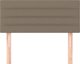 vidaXL Κεφαλάρι Κρεβατιού, Καφέ Taupe, 90x5x78/88 εκ, Υφασμάτινο