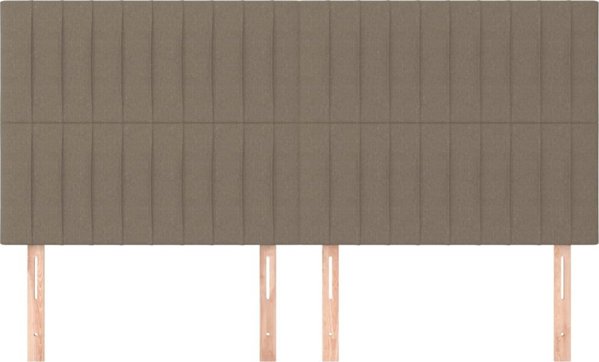 vidaXL vidaXL Κεφαλάρι κρεβατιού, 4 τεμ., ταουπέ, 80x5x78/88 cm, ύφασμα