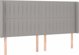 vidaXL Ζαγκλώφκι κρεβατιού με LED, ανοιχτό γκρι, 163x16x118/128 εκ, ύφασμα