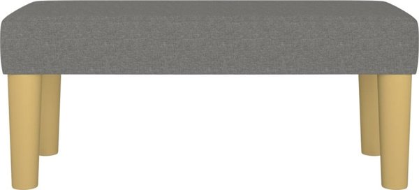 vidaXL Πάγκος σκούρο γκρι 70x30x30 εκ., επενδεδυμένος με ύφασμα