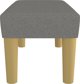 vidaXL Πάγκος σκούρο γκρι 70x30x30 εκ., επενδεδυμένος με ύφασμα