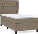 vidaXL Κρεβάτι Continental με στρώμα, ταμπά, ύφασμα, 90x200 cm