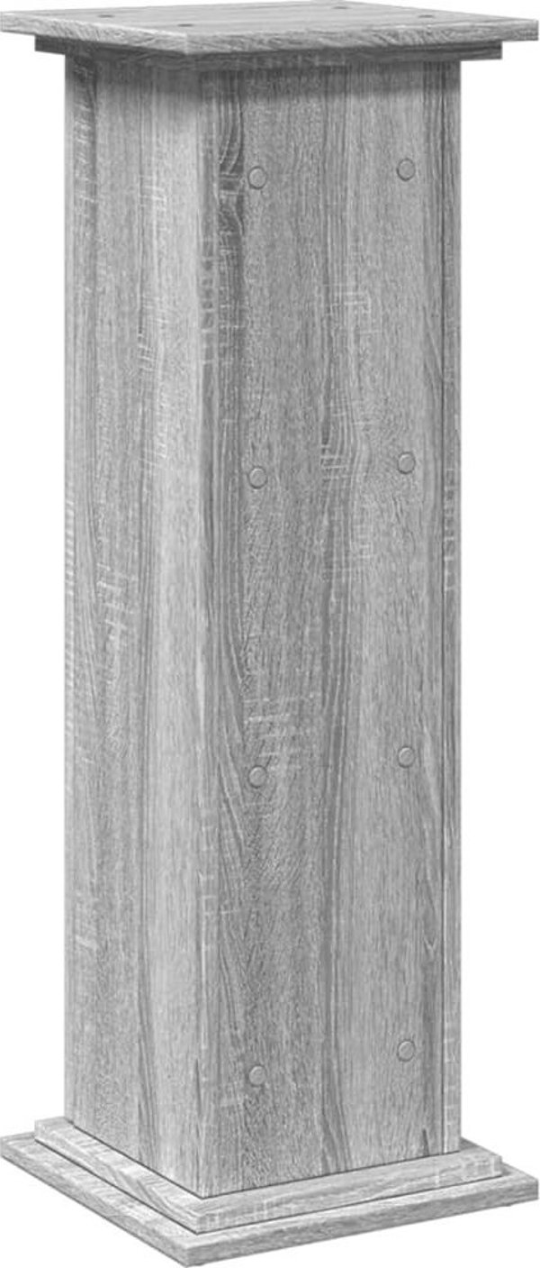 vidaXL Piedestal ze schowkiem, szary dab sonoma, 31x30x90 cm