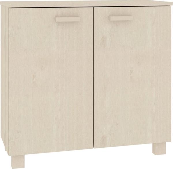 vidaXL Regal, miodowy braz, 85x35x80 cm, lite drewno sosnowe