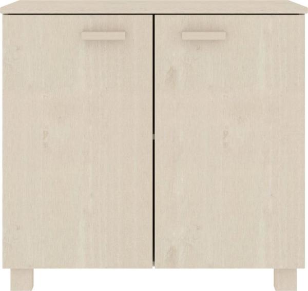 vidaXL Regal, miodowy braz, 85x35x80 cm, lite drewno sosnowe