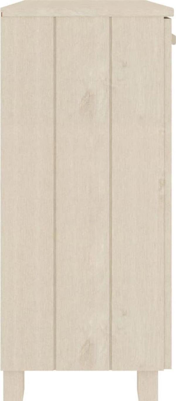 vidaXL Regal, miodowy braz, 85x35x80 cm, lite drewno sosnowe