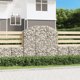 vidaXL Καμπύλος κάδος γκαμπιόν 150x30x140/160 εκ., Γαλβανισμένο Σίδερο