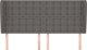 vidaXL Κεφαλάρι uszak σε γκρι απόχρωση 183x23x118/128 cm από τεχνητό δέρμα