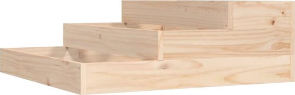 vidaXL Donica, 78x78x27 cm, lite drewno sosnowe