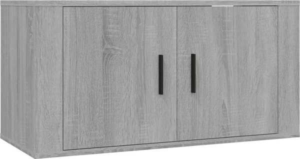 vidaXL Zestaw 2 szafek pod TV, szary dab sonoma