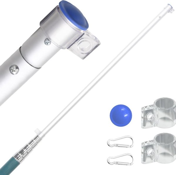 vidaXL vidaXL Teleskopowy maszt flagowy, srebrny, 5,55 m, aluminium
