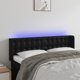 vidaXL Κεφαλάρι Κρεβατιού με LED, Μαύρο, 147x16x78/88 cm, Τεχνητό Δέρμα