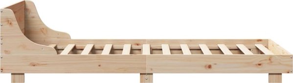 vidaXL Κορνίζα Κρεβατιού χωρίς Στρώμα, 100x200 εκ, Μασίφ Πεύκο