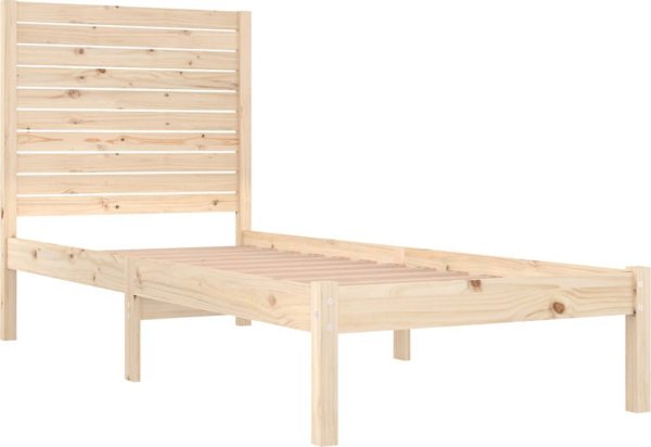 vidaXL Κορμός Κρεβατιού από Μασίφ Ξύλο, 90x190 cm, Μονό