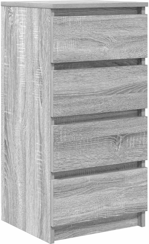 vidaXL Συρταριέρα Γκρι Sonoma 37,5x35x76 εκ. από Ξύλο - Σύνθεση Επίπλου