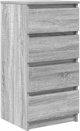 vidaXL Συρταριέρα Γκρι Sonoma 37,5x35x76 εκ. από Ξύλο - Σύνθεση Επίπλου